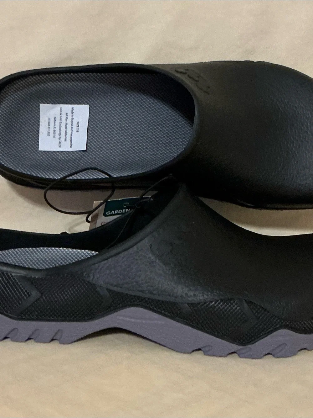 GardenLINE Black Garden Clogs
